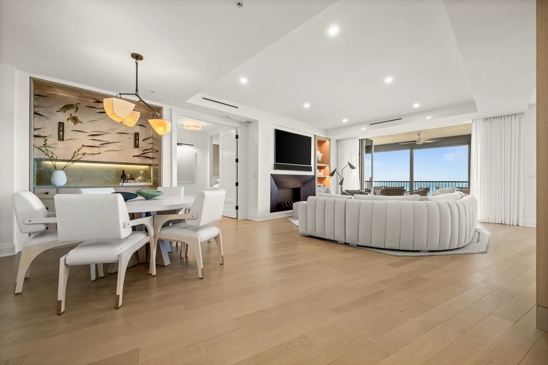 Dining area and great room